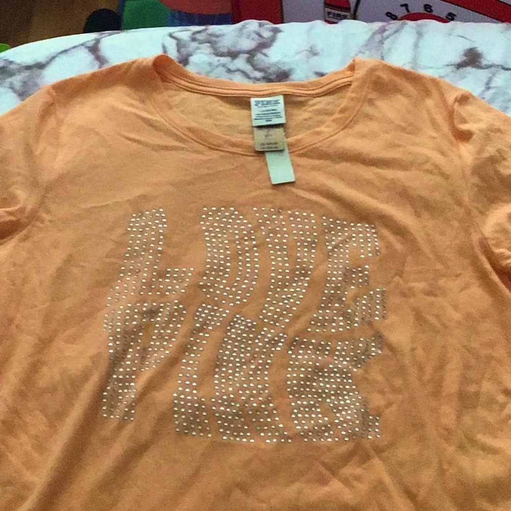 New with taxes pink shirt